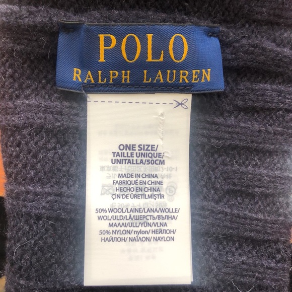 🚨TODAY ONLY🚨 Polo Ralph Lauren Wool Cuffed Ribbed Beanie Cap NWT Blue Navy Red - Picture 5 of 7